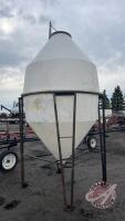 F243 Approximately 2-ton poly feed bin