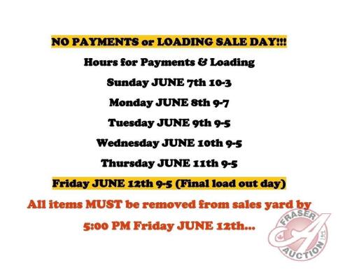 PICKUP & LOADING HOURS