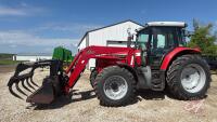 Massey Ferguson 6465 Dynashift MFWD tractor with MF1080 loader s/nNO43027