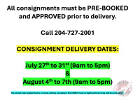 CONSIGNMENT DELIVERY DATES: