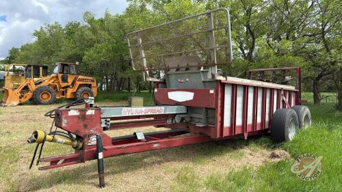 Hagedorn Hydro-Spread tandem axle manure spreader, S/N 5131