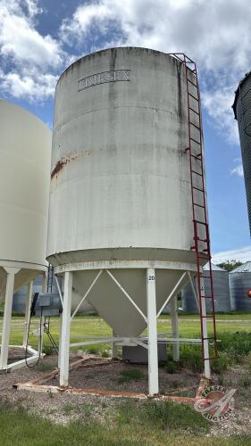 (Bin 20) Friesen 1415CE hopper bottom bin with Golden Grain 3hp 1ph fan s/n22255
