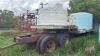 Shop built 23&rsquo; Single Drop Tandem Axle Trailer W/ Tandem Axle Converter Dolly and 2 poly tanks *NO TOD*