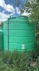 Approx 1750-gal green poly tank