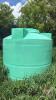 Approx 1250-gal green poly tank