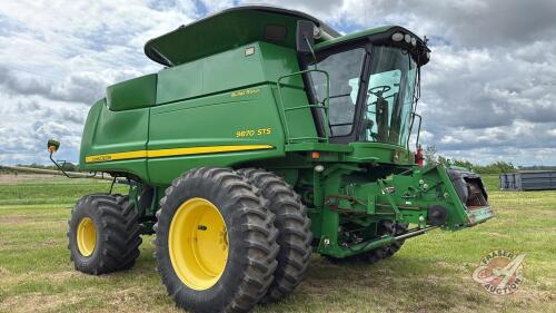 John Deere 9870 STS Bullet Rotor Combine, S/N S725673