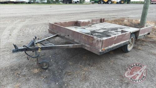 A51 9' x 6' Single Axle Trailer, No TOD