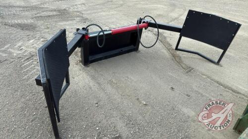 A64 NEW Skid Steer Mount Hydraulic Bale Grabber