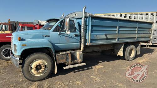 A83 GMC Top Kick SLE Single Axle Truck, VIN#1GDM7H1JMJ500888, TOD, OWNER:Duncan Martin, SELLER: FRASER AUCTION SERVICE LTD______________________________________*, **Key**