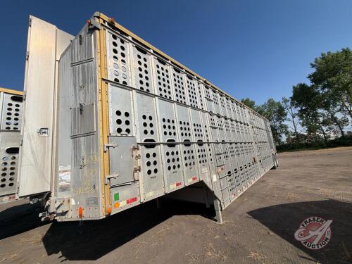 A70 48' Merrit Tandem Axle Livestock Pot Trailer, VIN#1MT2N48276H016446, Safetied, TOD, OWNER: Iain Deans, SELLER: FRASER AUCTION SERVICE LTD______________________________________*