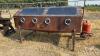 A72 8' Two Station Sand Blasting Cabinet with air tank