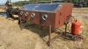 A72 8' Two Station Sand Blasting Cabinet with air tank - 2