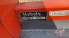 A97 Kubota Z125E Kommander, S/N 15492, **Key** - 13