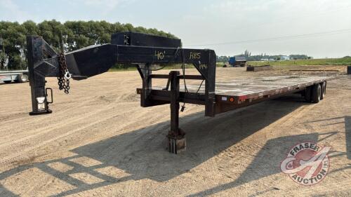 A85 40' Tandem Axle 5th Wheel Tandem Dual Flat Deck Trailer, VIN#2R9G7LC22M1020202, TOD, OWNER: Paul Bickerton, SELLER: FRASER AUCTION SERVICE LTD______________________________________*