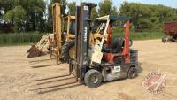 A97 Nissan 50 Propane Forklift, S/N KAPH02A25PV, **Key**