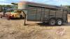 A131 1974 16&rsquo; Hale 5th Wheel Tandem Axle Stock Trailer, VIN# J743016