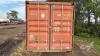 A108 20' Seacan with End Doors (Red) - 2