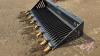 A115 New 80" Skid Steer Mount Skelton Bucket with Teeth - 2