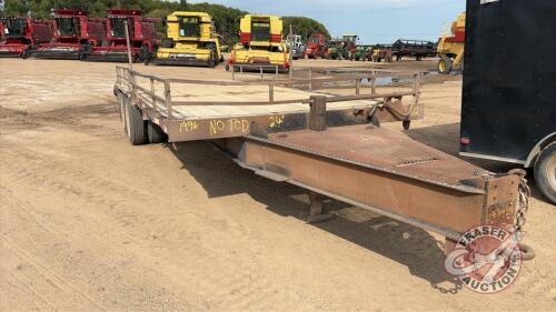 A112 24' Millenium Flat Deck Trailer, NO TOD