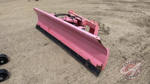A124 8' TMG Skid Steer Mount Blade with Hydraulic Angle
