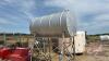 A112 500 Gallon Split Fuel Tank on Metal Stand