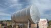 A112 500 Gallon Split Fuel Tank on Metal Stand - 2
