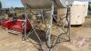A112 500 Gallon Split Fuel Tank on Metal Stand - 3