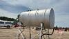 A112 500 Gallon Split Fuel Tank on Metal Stand - 4