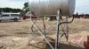 A112 500 Gallon Split Fuel Tank on Metal Stand - 5