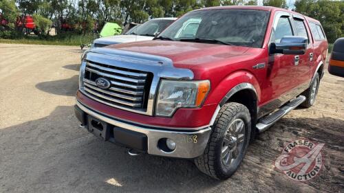 A158 2010 Ford F150 XLT Pickup Truck, VIN#1FTFW1EV9AFC39547, TOD, OWNER: Mitchel J Schuddemat, SELLER: FRASER AUCTION SERVICE LTD______________________________________*,**Key**