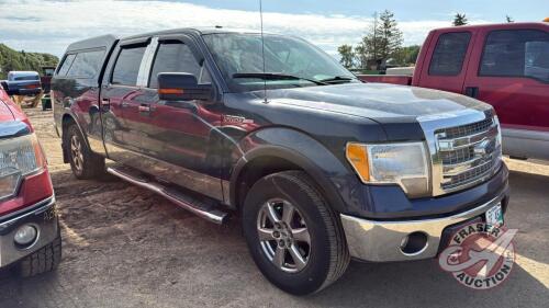 A91 2013 Ford F150 XLT Pickup Truck, VIN#1FTFW1EF8DFD58624, TOD, OWNER: James Colony Farms Ltd. , SELLER: FRASER AUCTION SERVICE LTD______________________________________***Key**