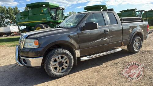 A168 2008 Ford F150 XLT 4 x 4 Extended Cab Pickup Truck, VIN# 1FTRX14W28FC3382, TOD, OWNER: Brenda Linner, SELLER: FRASER AUCTION SERVICE LTD______________________________________*, **Keys**