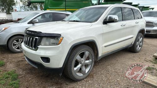 A62 2011 Jeep Grand Cherokee Limited, VIN#1JRR5GT0BC578862, TOD, OWNER: Linda Shelestynski-Kasprick, SELLER: FRASER AUCTION SERVICE LTD______________________________________* **Keys**