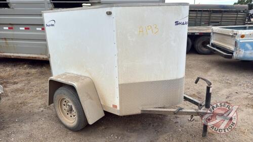 A193 2010 6' Sharp MFG V-Nose Enclosed Trailer, VIN# 1S9BE0614A1870394, TOD
