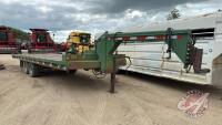 A124 1970 24' Tandem Axle 5th Wheel Flat Deck Trailer, VIN#TK19708, TOD, OWNER: Gregory Magill, SELLER: FRASER AUCTION SERVICE LTD______________________________________*
