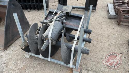 A147 New hyd drive Post Hole Auger for Mini Skid Steer
