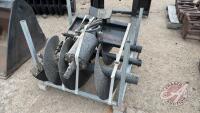 A147 New Post Hole Auger for Mini Skid Steer