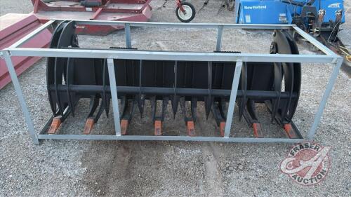 A158 New 78" Root/Brush Grapple Skid Steer Mount