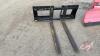A161 HLA HD12BO500 Skid Steer Pallet Forks, S/N 23LA64365