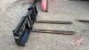 A161 HLA HD12BO500 Skid Steer Pallet Forks, S/N 23LA64365 - 3