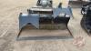 A250 6' Stout HD72FB Smooth Edge Solid Bottom Open End Bucket with Double Grapple Skid Steer Mount - 4