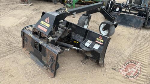 A250 78" Erskine Multi Angle Skid Steer Mount blade, S/N 1031372