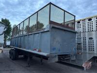A108 1975 28' Knight Tandem Axle End Dump Gravel/Silage Trailer, VIN# R166004044, TOD, OWNER: Christopher Friesen, SELLER: FRASER AUCTION SERVICE LTD______________________________________*