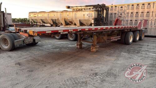 A192 1995 29' Thru-way Tri- Axle Hi-Boy Flat Deck Lead Trailer, VIN#2T9FA2833S1011206, TOD, OWNER: Aaron Ashcroft, SELLER: FRASER AUCTION SERVICE LTD______________________________________*