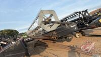 A182 30' MacDon Harvest Header on Shop Built 2 Wheel Transport, S/N 77489