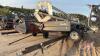 A182 30' MacDon Harvest Header on Shop Built 2 Wheel Transport, S/N 77489 - 2