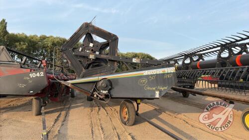A187 30' MacDon 960 Harvest Draper Header, S/N 94230