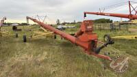 A162 Farm King 10" x 50' PTO Swing Hopper Auger, S/N 9100742
