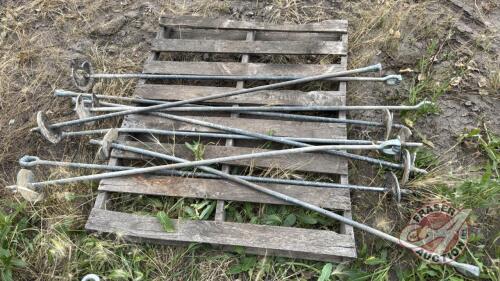 A167 60" Screw In Bin Anchors