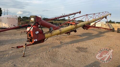 A207 Westfield MK130-91 PTO Swing Hopper Auger, S/N N/A